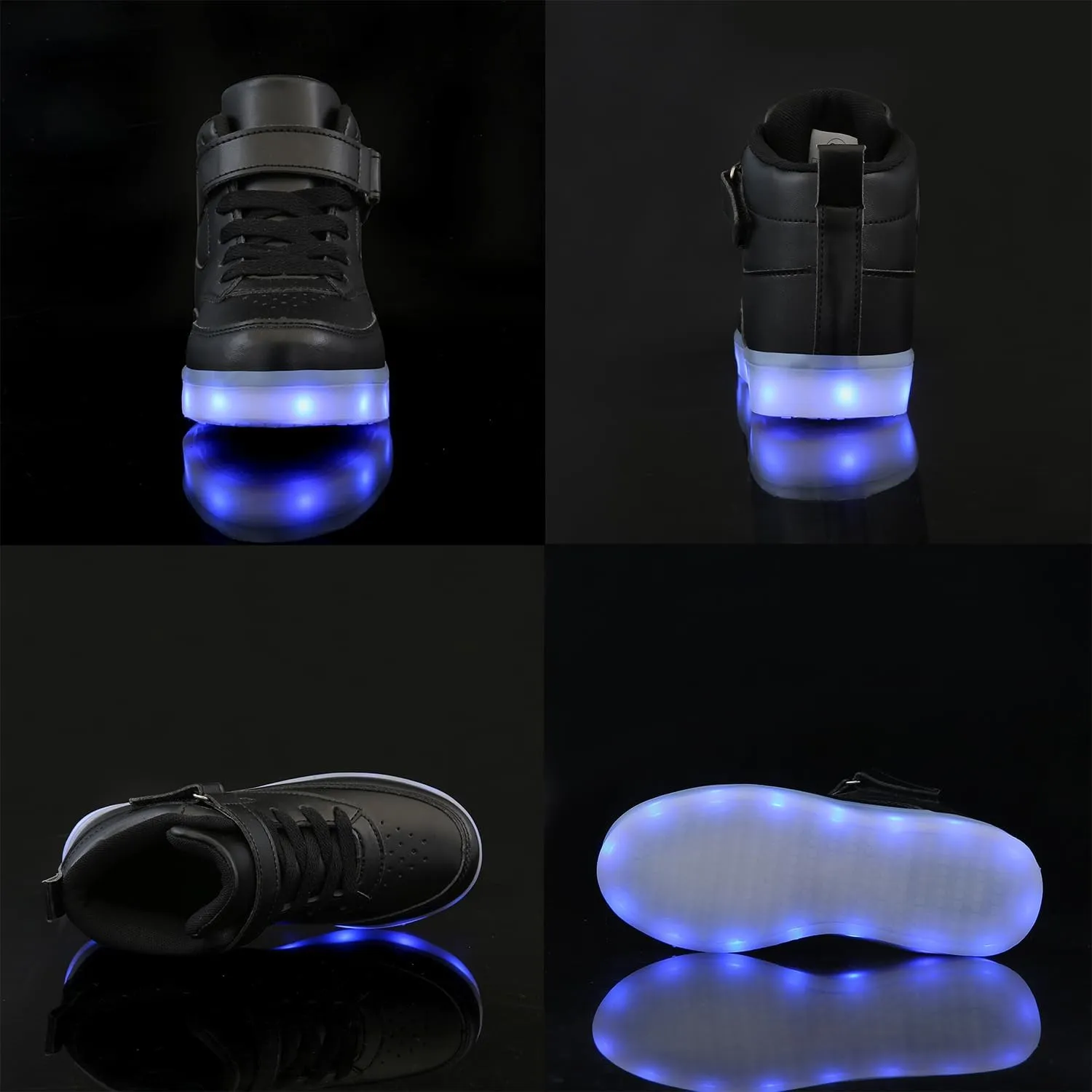 Unisex LED Shoes Light Up Shoes High Top Sneakers for Women Men