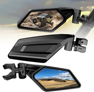 UTV Side Mirrors for 1.5"-2" Roll Bar SXS RZR Side Mirrors with Adjustable Mirror Compatible with Polaris RZR 1000 Can Am Maverick Kawasaki Mule Arctic Cat Wildcat Pioneer Rhino Yamaha YXZ