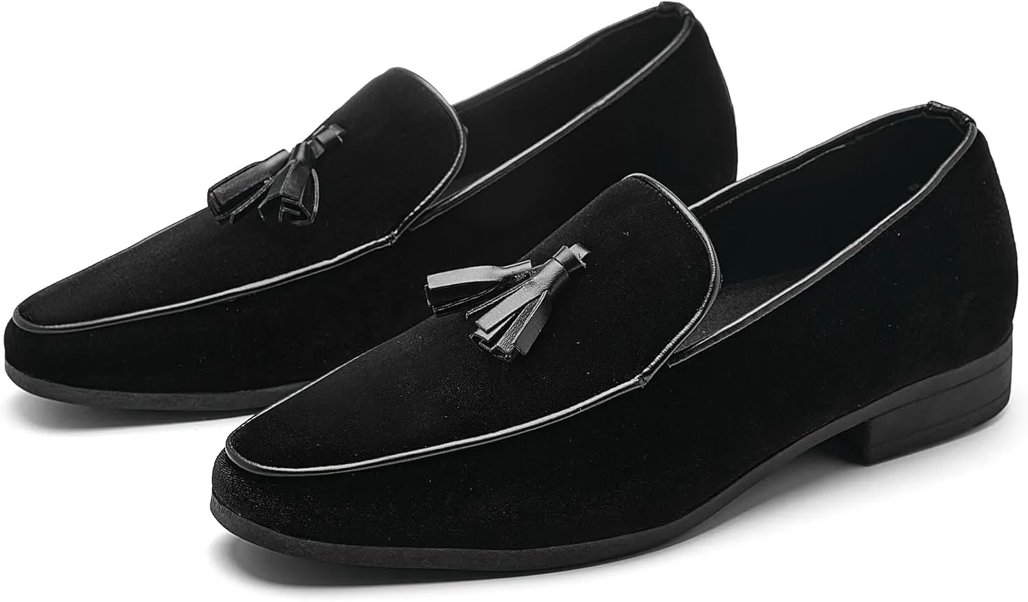 UUBARIS Mens Velvet Loafers Slip-on Dress Shoes Fashion Style Driving Shoes Classic Tuxedo Shoes Casual Oxford Shoes