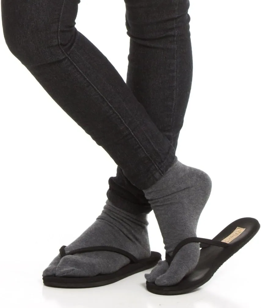 V-Toe Split Toe Flip-Flop Socks | Tabi Premium Cotton Blend Men & Women Socks | Men's Japanese Toes Separated Socks