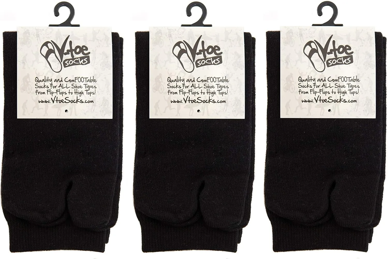 V-Toe Split Toe Flip-Flop Socks | Tabi Premium Cotton Blend Men & Women Socks | Men's Japanese Toes Separated Socks