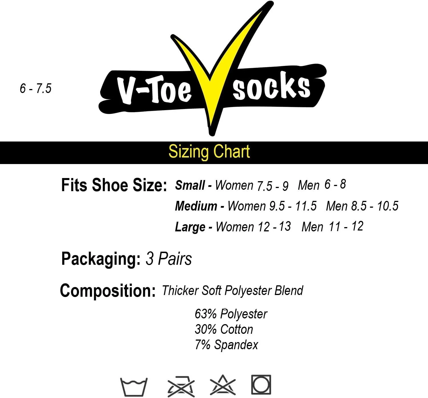 V-Toe Thick Quality Ankle Flip-Flop Socks - Tabi Split Toe Men Women Japanese 3 Pack