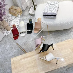 Valentino Mule High Heels Sheepskin 239541