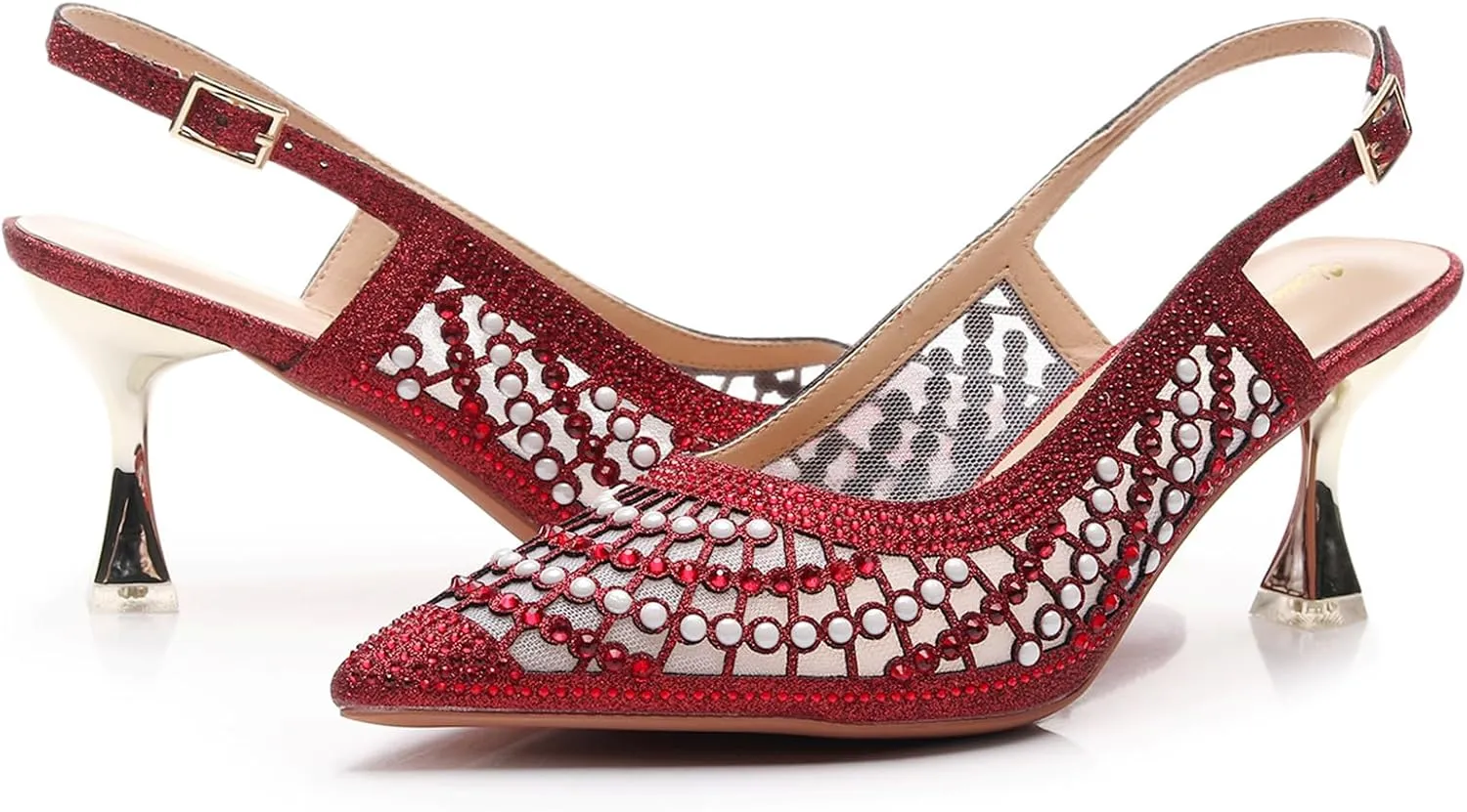 VenusCelia Women's Charming Lady Slingback Pump Shoe