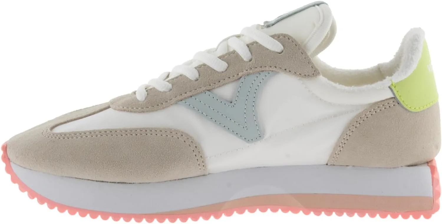 victoria Women's Cosmos Suede & Nylon Neon Sneaker