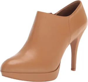 Vince Camuto Women's Footwear Women's Elvin Platform Bootie Ankle Boot, Light Cognac, 6