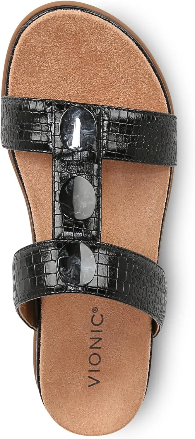Vionic Serra Women's T-Strap Slip-on Supportive Sandal