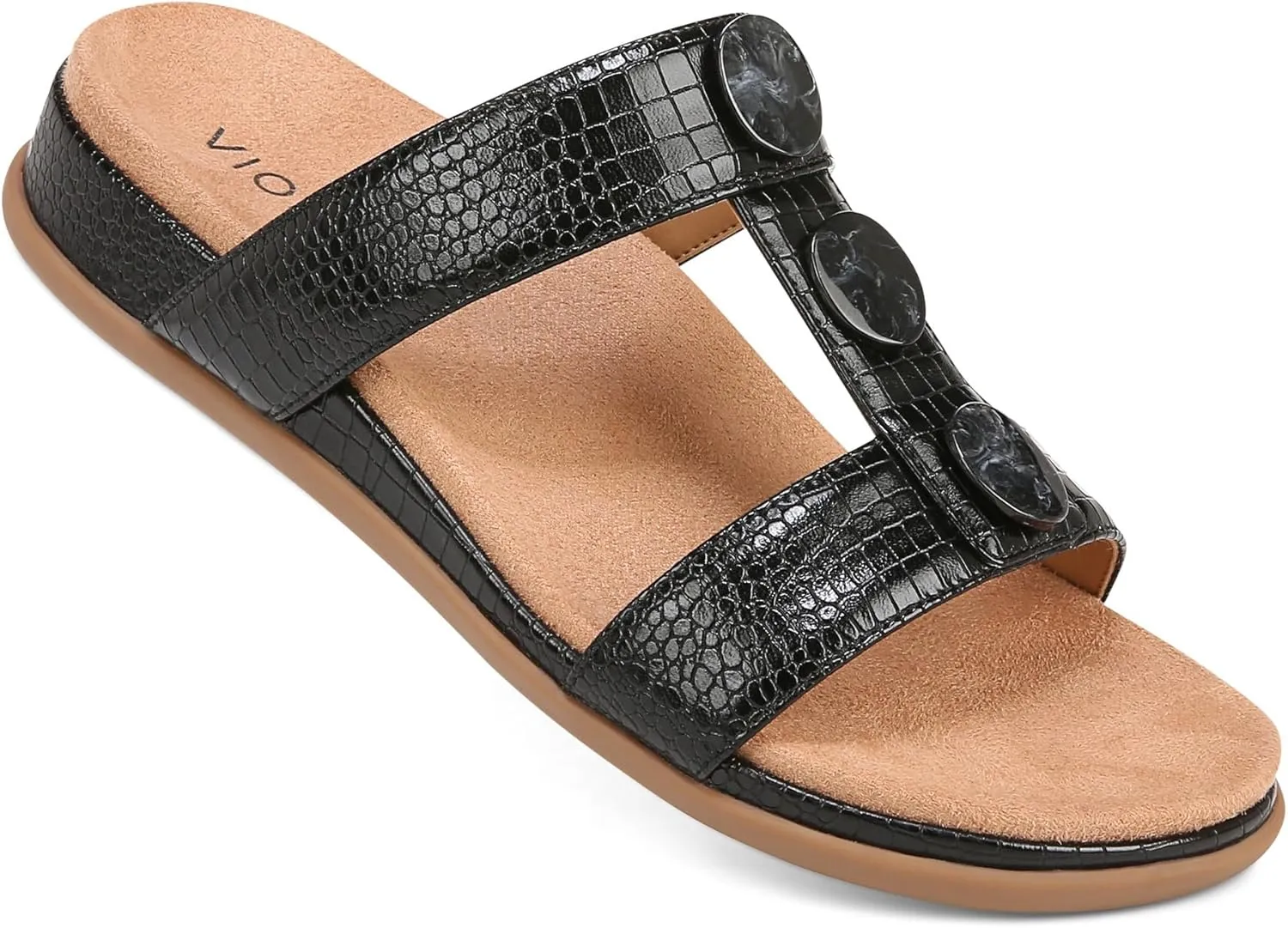 Vionic Serra Women's T-Strap Slip-on Supportive Sandal