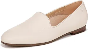 Vionic Women’s North Willa Comfort Flats- Supportive Slip-On Walking Flats with Arch Support Cream White Leather 8.5 Medium