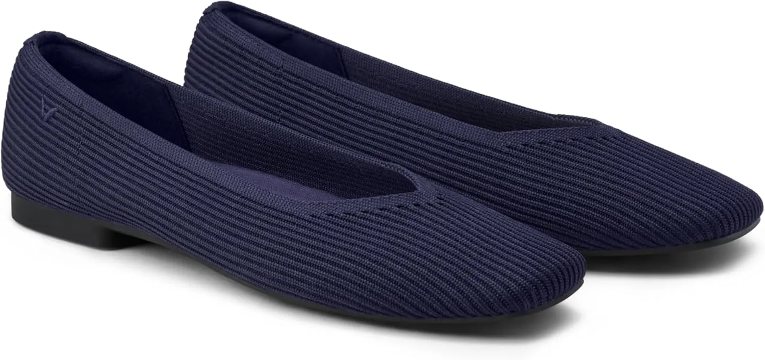 VIVAIA Margot 2.0 Women's Casual Flats Slip on Washable Ballet Flats Shoes Comfortable Square-Toe Style