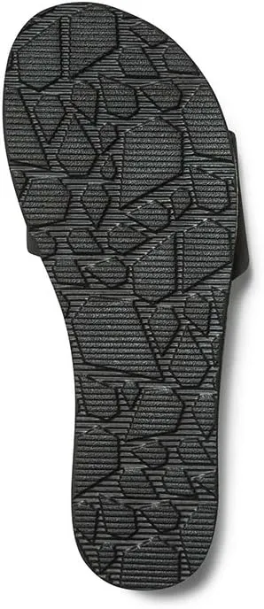 Volcom Women's Simple Synthetic Leather Strap Slide Sandal