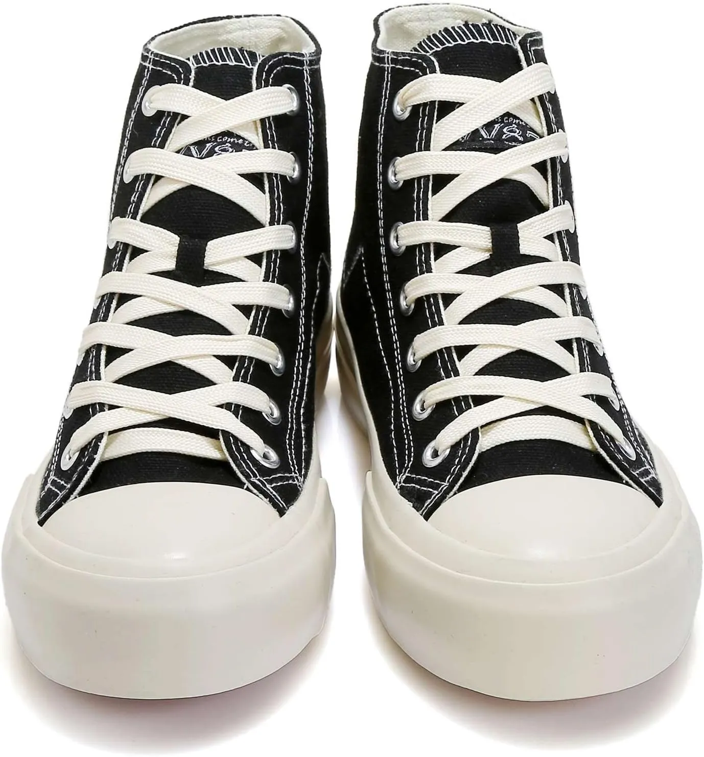 VV87 Unisex's High Top Classic Comfort Canvas Sneakers Stylish Lightweight Casual Walking Shoes