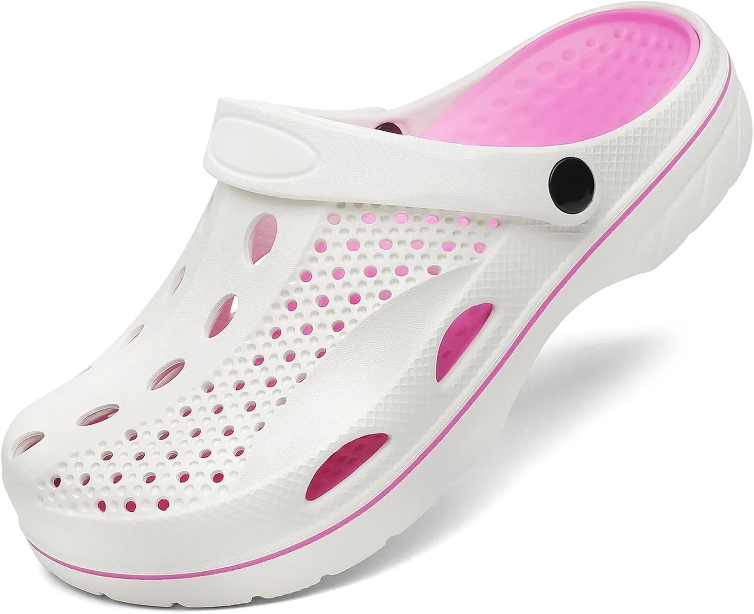 VZQ Women and Men Arch Support Clogs Slip-on Garden Shoes Outdoor Beach Slippers Sandals with Plantar Fasciitis Feet Cushion Insoles