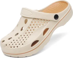 VZQ Women and Men Arch Support Clogs Slip-on Garden Shoes Outdoor Beach Slippers Sandals with Plantar Fasciitis Feet Cushion Insoles