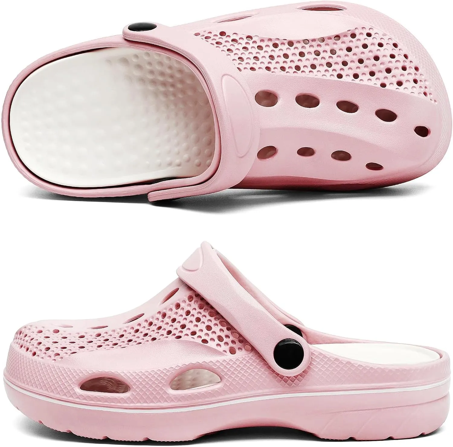 VZQ Women and Men Arch Support Clogs Slip-on Garden Shoes Outdoor Beach Slippers Sandals with Plantar Fasciitis Feet Cushion Insoles