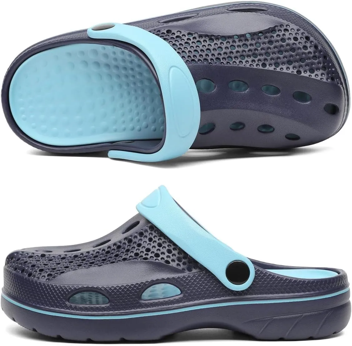 VZQ Women and Men Arch Support Clogs Slip-on Garden Shoes Outdoor Beach Slippers Sandals with Plantar Fasciitis Feet Cushion Insoles