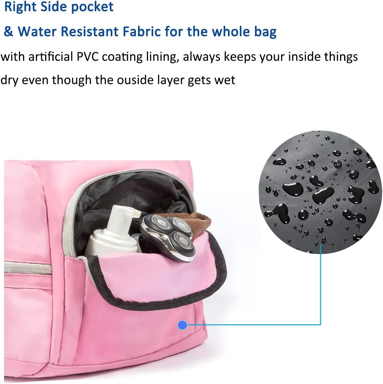 Water Resistant Sports Gym Travel Weekender Duffel Bag with Shoe Compartment