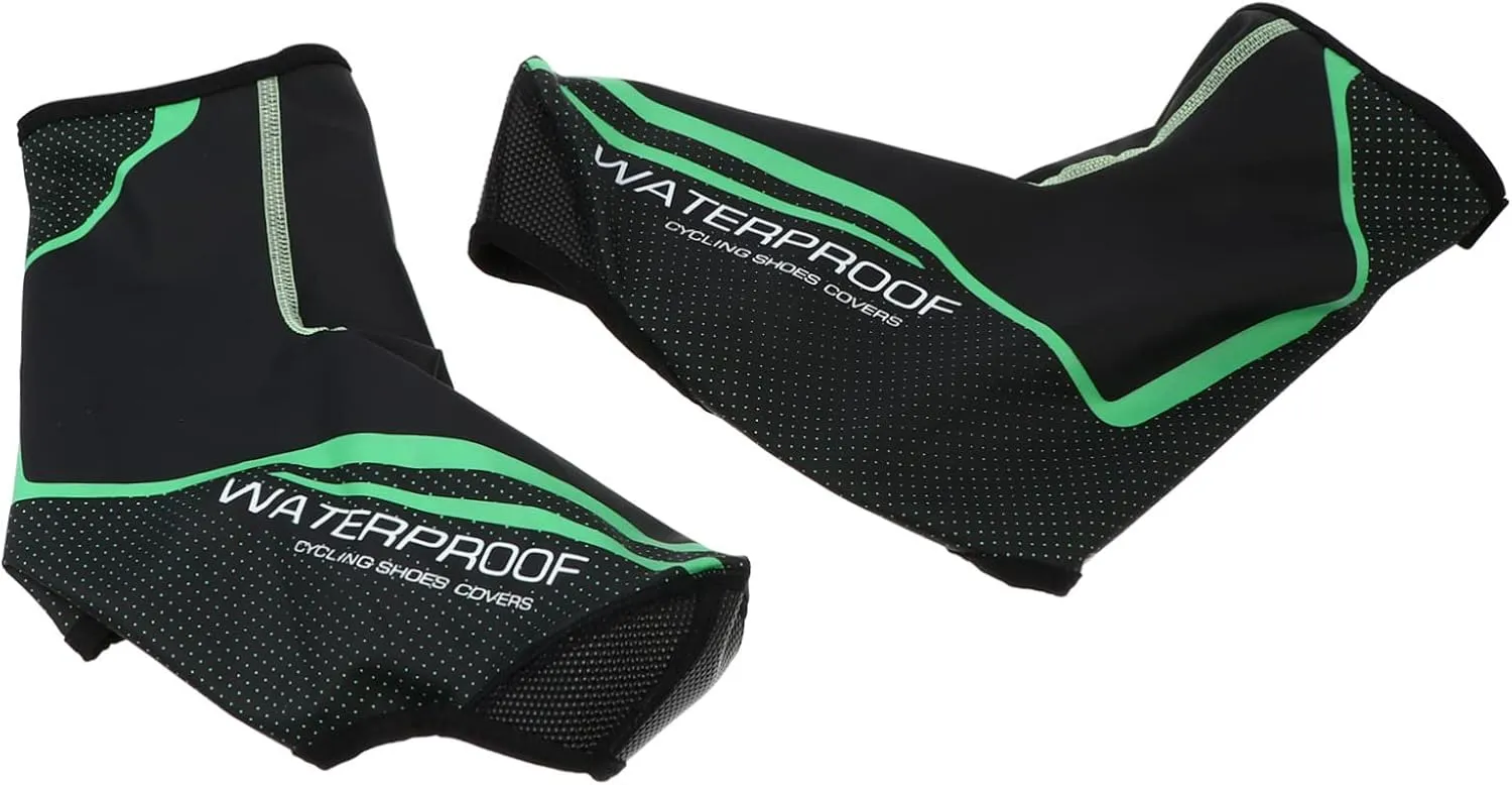 Waterproof Bike Overshoes Windproof Cycling Shoes Covers Neoprene Winter Warm Outdoor Cycling Shoes L-XL Black