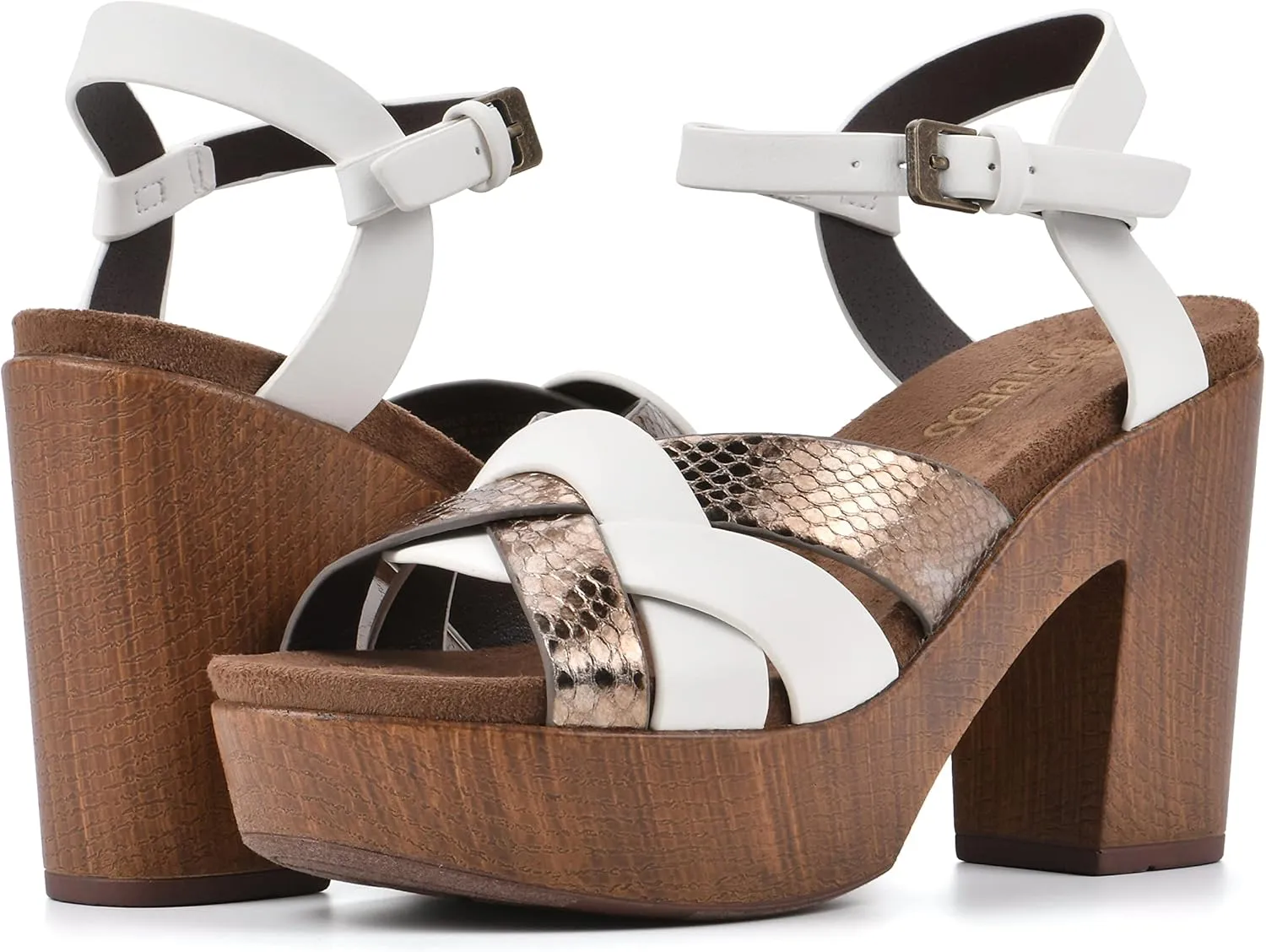 WHITE MOUNTAIN Women's Achiever Platform Clog