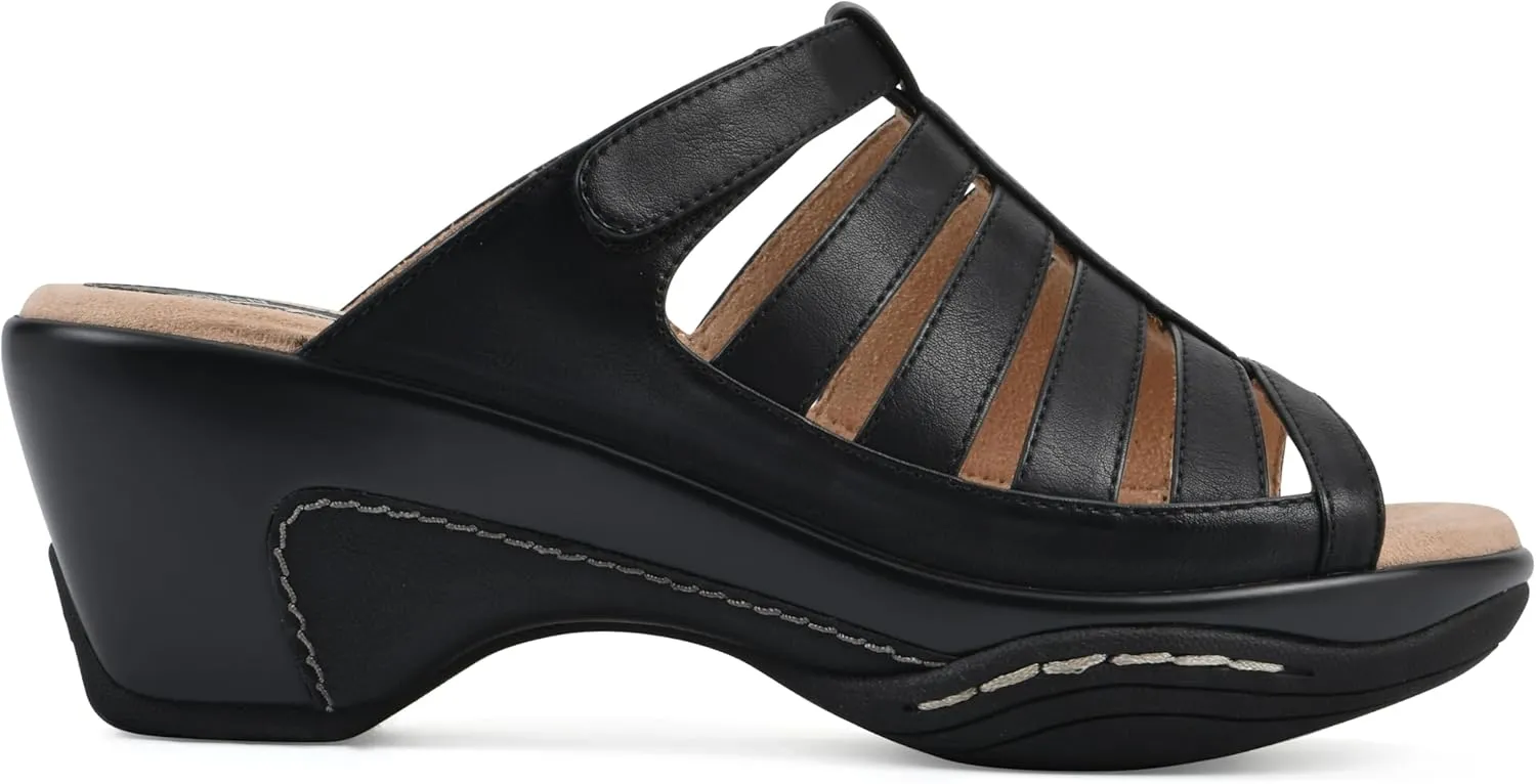WHITE MOUNTAIN Women's Valencia Strappy Clog Sandal