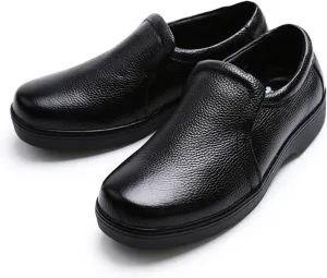 Wide Chef Shoes Men's, Men Fashion Slip Resistant Waterproof Chef Kitchen Kitchen Shoes, Comfortable Breathable Slip-On Garden Work Clog, for Kitchen, Restaurant, Garden