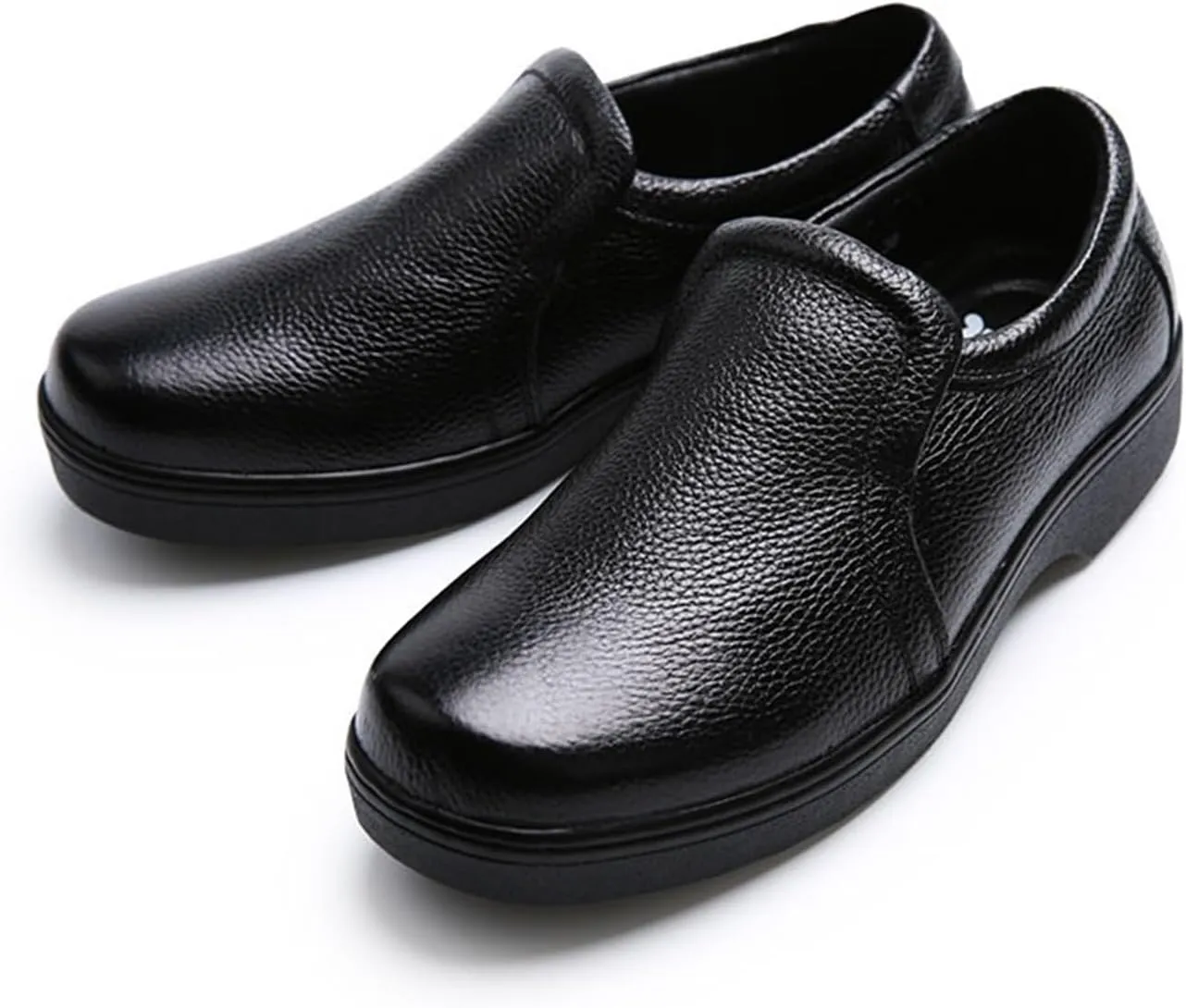 Wide Chef Shoes Men's, Men Fashion Slip Resistant Waterproof Chef Kitchen Kitchen Shoes, Comfortable Breathable Slip-On Garden Work Clog, for Kitchen, Restaurant, Garden