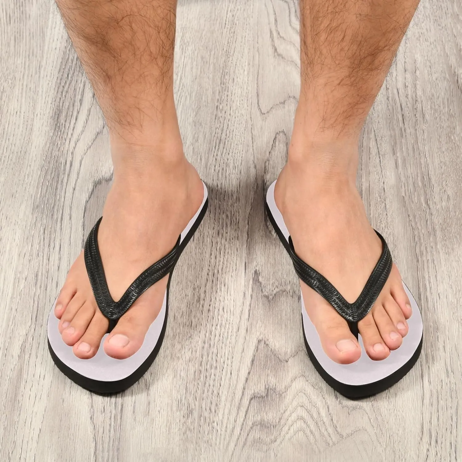 Women Beach Summer Casual Flip Flop BeigeQuick Dry Sandals Slipper for Men Beige