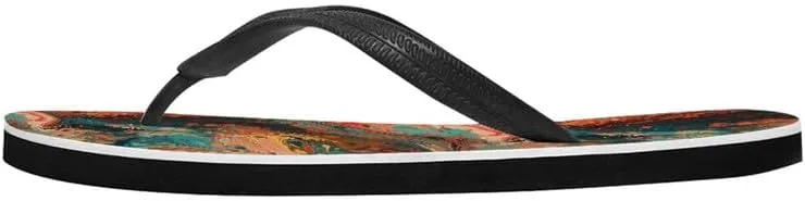 Women Galaxy Flip Flop Sandal, Animal Skull Butterfly Hotel Travel Footwear Comfort Slippers Flip Flop Sandals