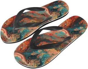 Women Galaxy Flip Flop Sandal, Animal Skull Butterfly Hotel Travel Footwear Comfort Slippers Flip Flop Sandals
