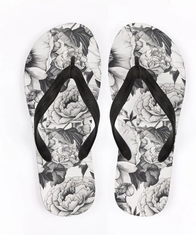 Women Geometry Flip Flop Sandal, Butterfly Sunflower Lightweight Thong Sandals Comfort Summer Beach Slippers