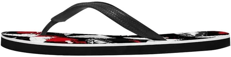 Women Geometry Flip Flop Sandal, Sunset Butterfly Hotel Travel Footwear Lotus Comfort Slippers Flip Flop Sandals