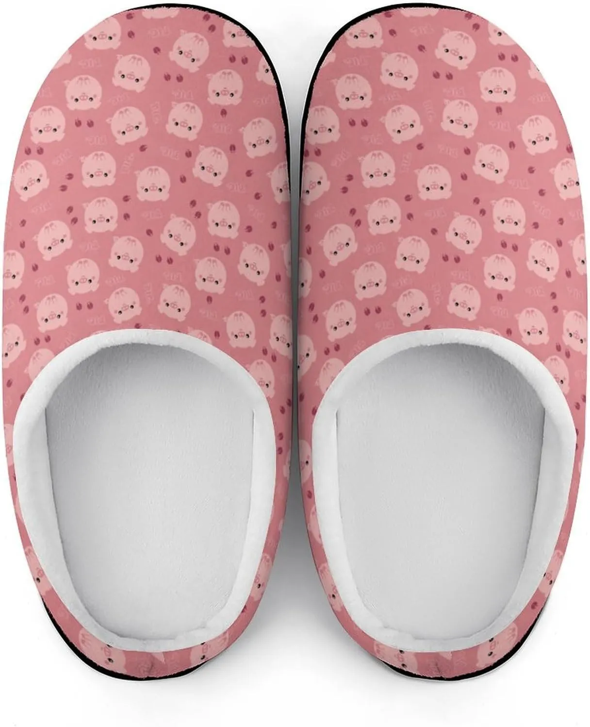 Women House Slippers Ladies Christmas Cotton Slippers Memory Foam Clog Slippers Non-Slip Warm Indoor Outdoor Shoes