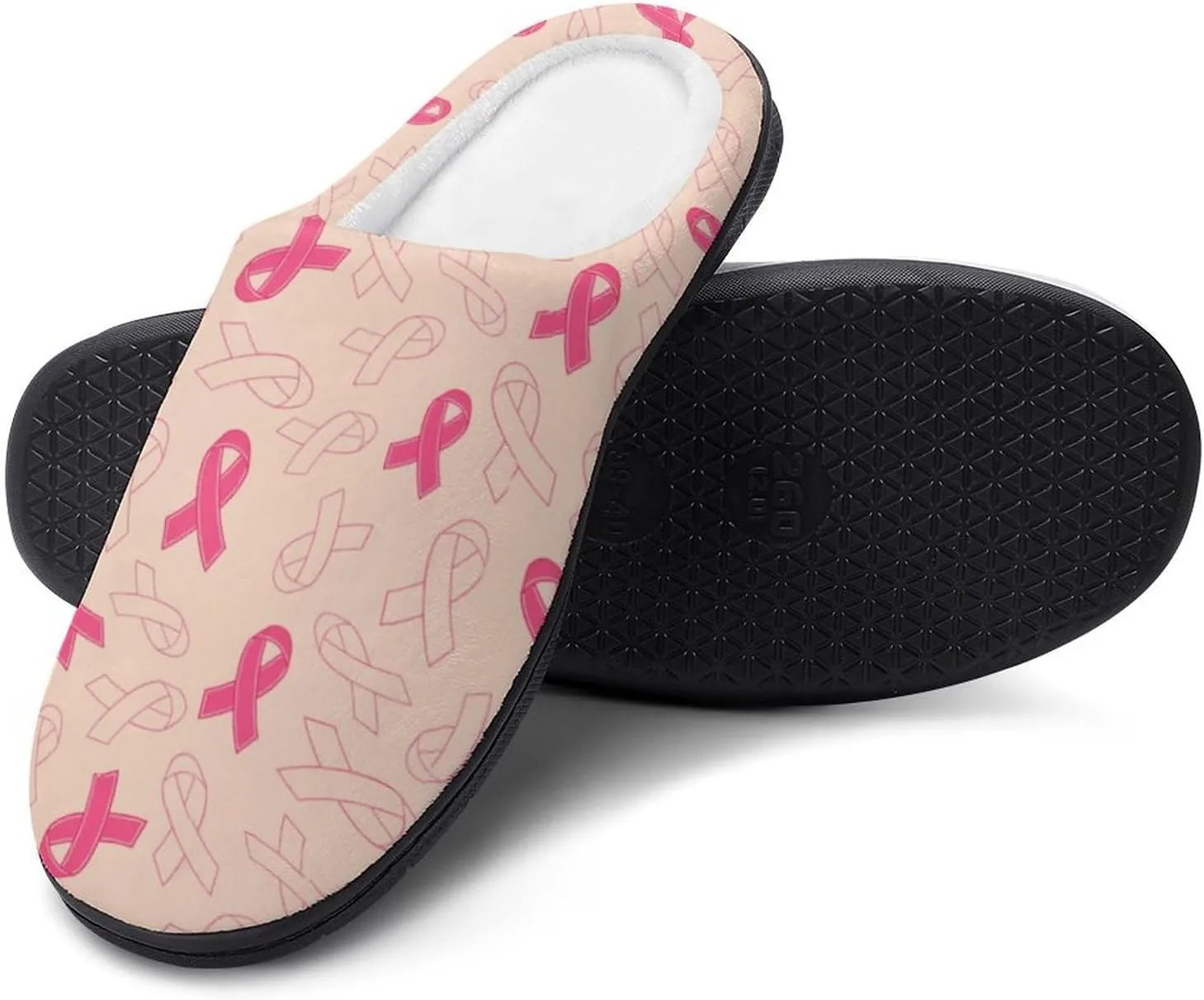 Women House Slippers Ladies Halloween Cotton Slippers Closed Toe Soft Clog Slippers Non-Slip Warm Indoor Outdoor Shoes