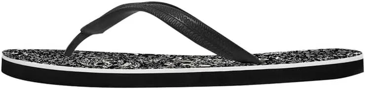 Women Retro Flip Flop Sandal Ginkgo Leaves Casual Thong Sandals Rose Feather Couple Beach Sandals Indoor or Outdoor
