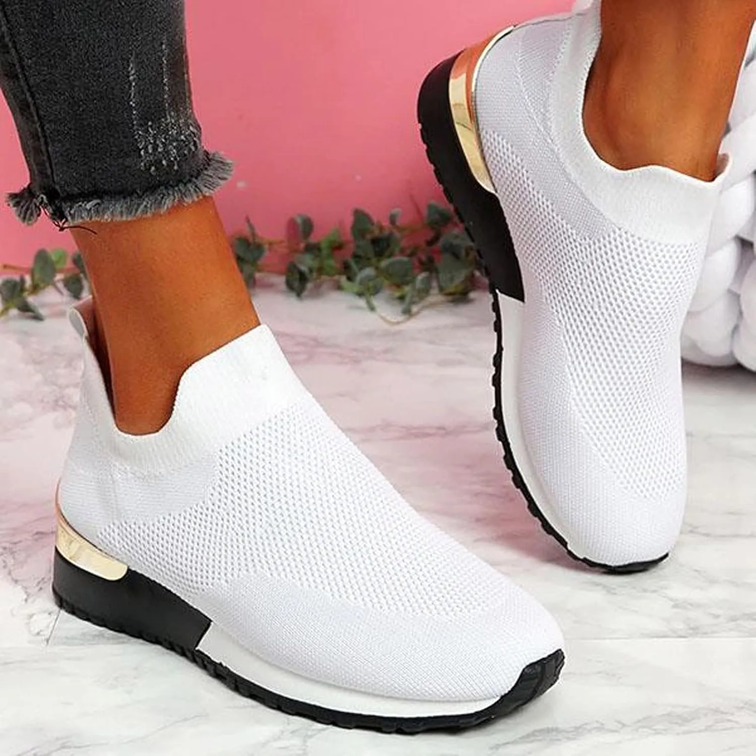 Women Running Shoes Lightweight Tennis Shoes Non Slip Mens Dress Shoes Walking Ladies Casual Shoes Waterproof Sneakers Waterproof Tennis Shoe Cross Trainer Shoe