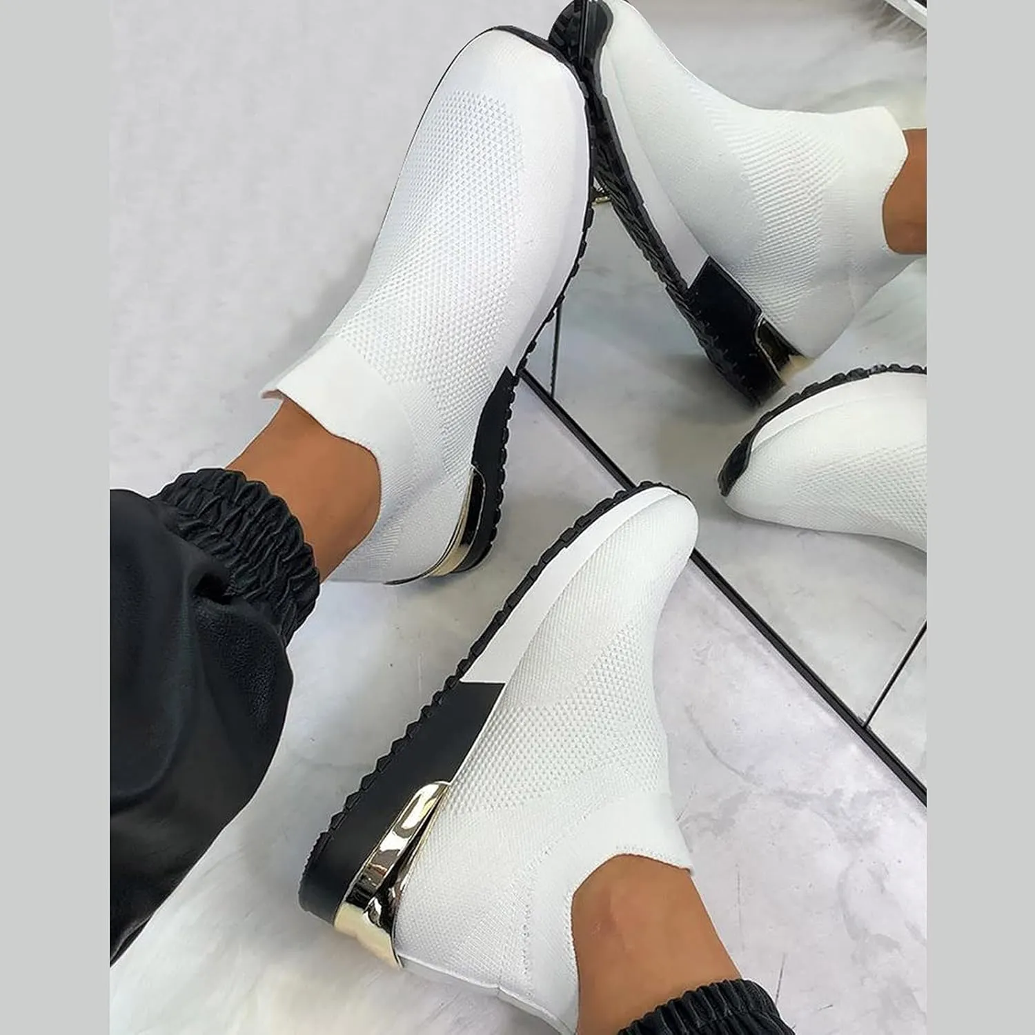 Women Running Shoes Lightweight Tennis Shoes Non Slip Mens Dress Shoes Walking Ladies Casual Shoes Waterproof Sneakers Waterproof Tennis Shoe Cross Trainer Shoe