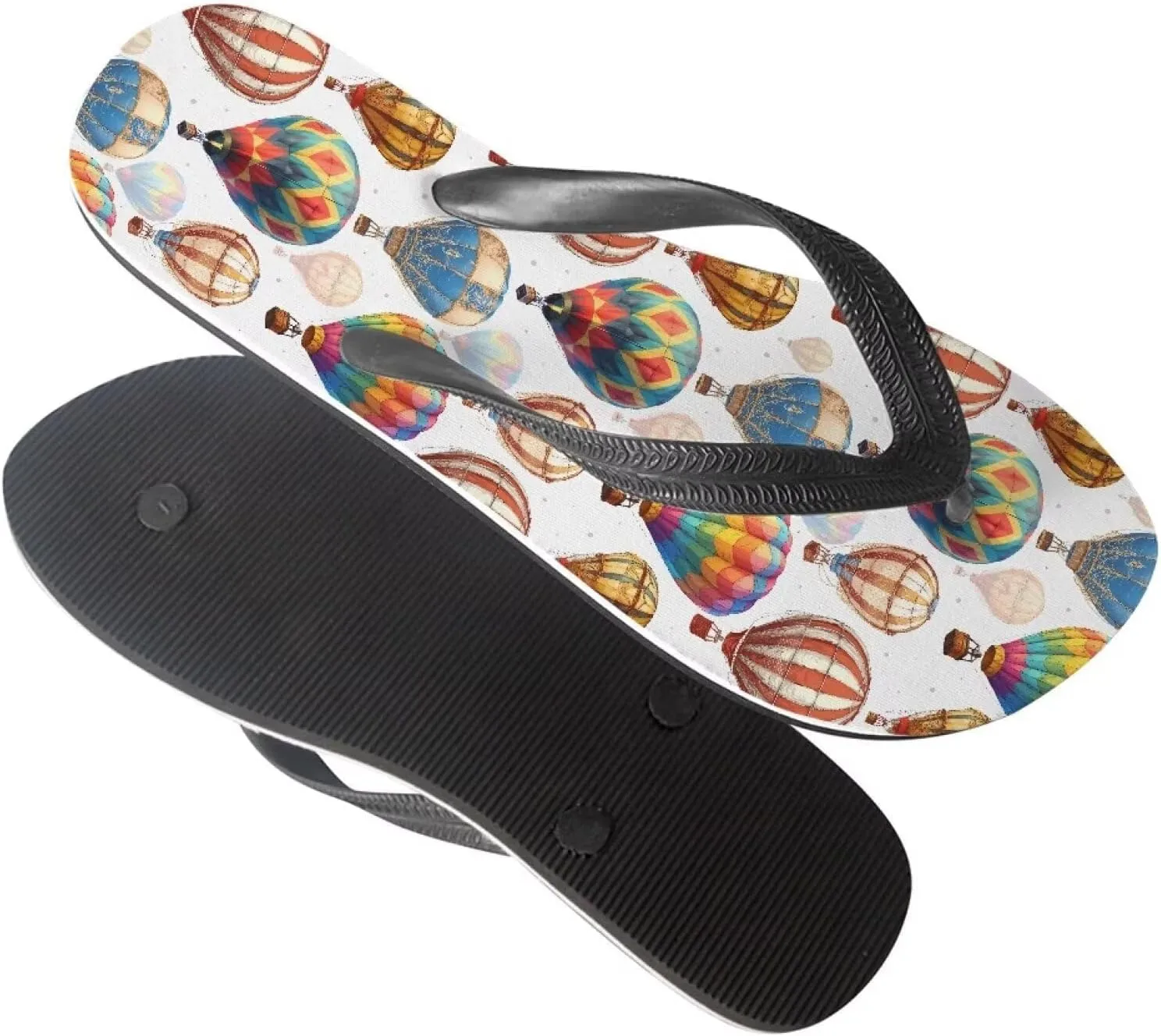 Women Tribal Flip Flop Sandal, Rose Soft Flip-Flop Slides Comfort Corgi Dog Pattern Fit Comfortable Ladies Slip