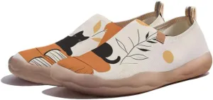 Women's Art Painted Travel Shoes Slip-on Casual Knitted Loafers Light and Comfortable Fashionable Sneakers