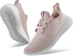 Women's Athletic Breathable Walking Tennis Running Shoes Slip on Casual Fashion Sneakers Pink