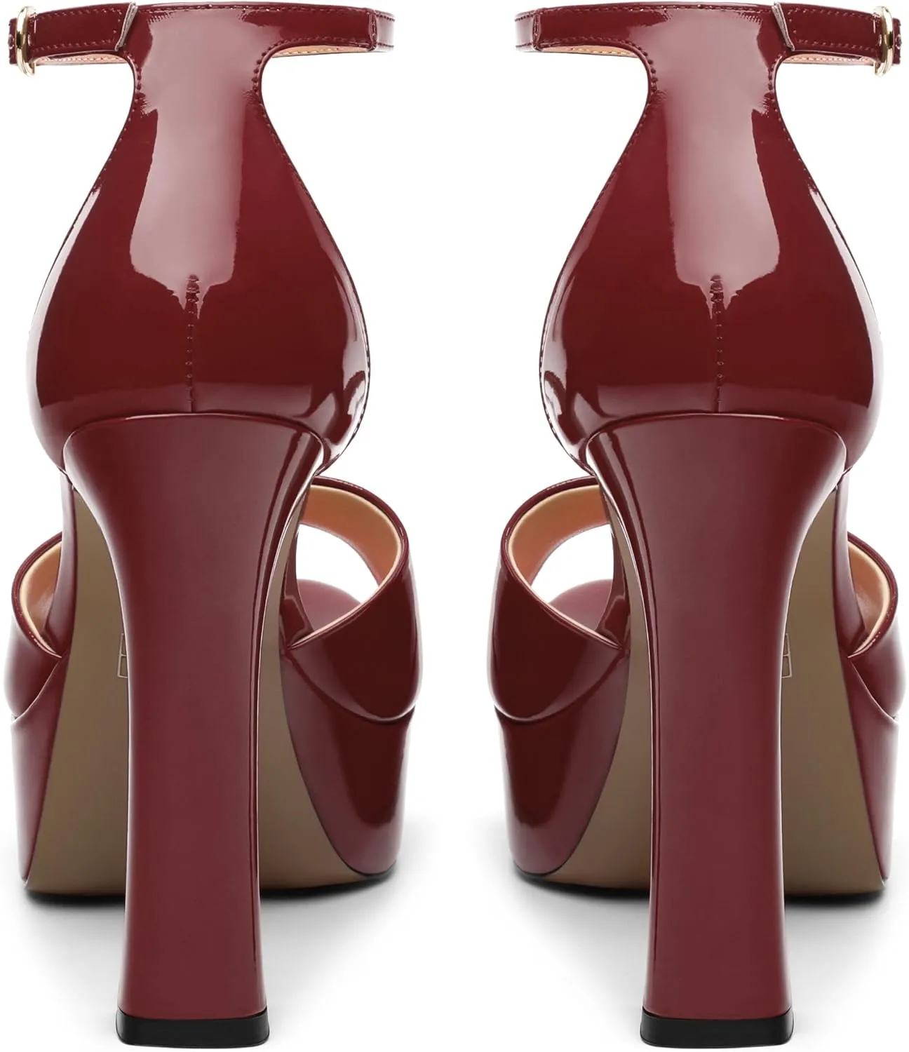 Women's Fashion High Heel Square Toe Platform Sandals, Open Toe Ankle Strap Sandals for women, Elegant and Comfortable Date Party Banquet Dress Shoes