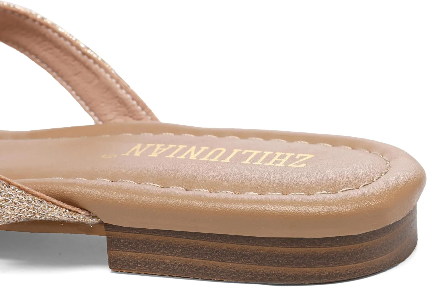 Womens Flat Bow Sparkly Flip Flop Sandals,Ladies Rhinestones Comfortable Thong Slide Dressy Casual Cute Trendy Vacation Beach Slip on Glitter Slippers Shoe
