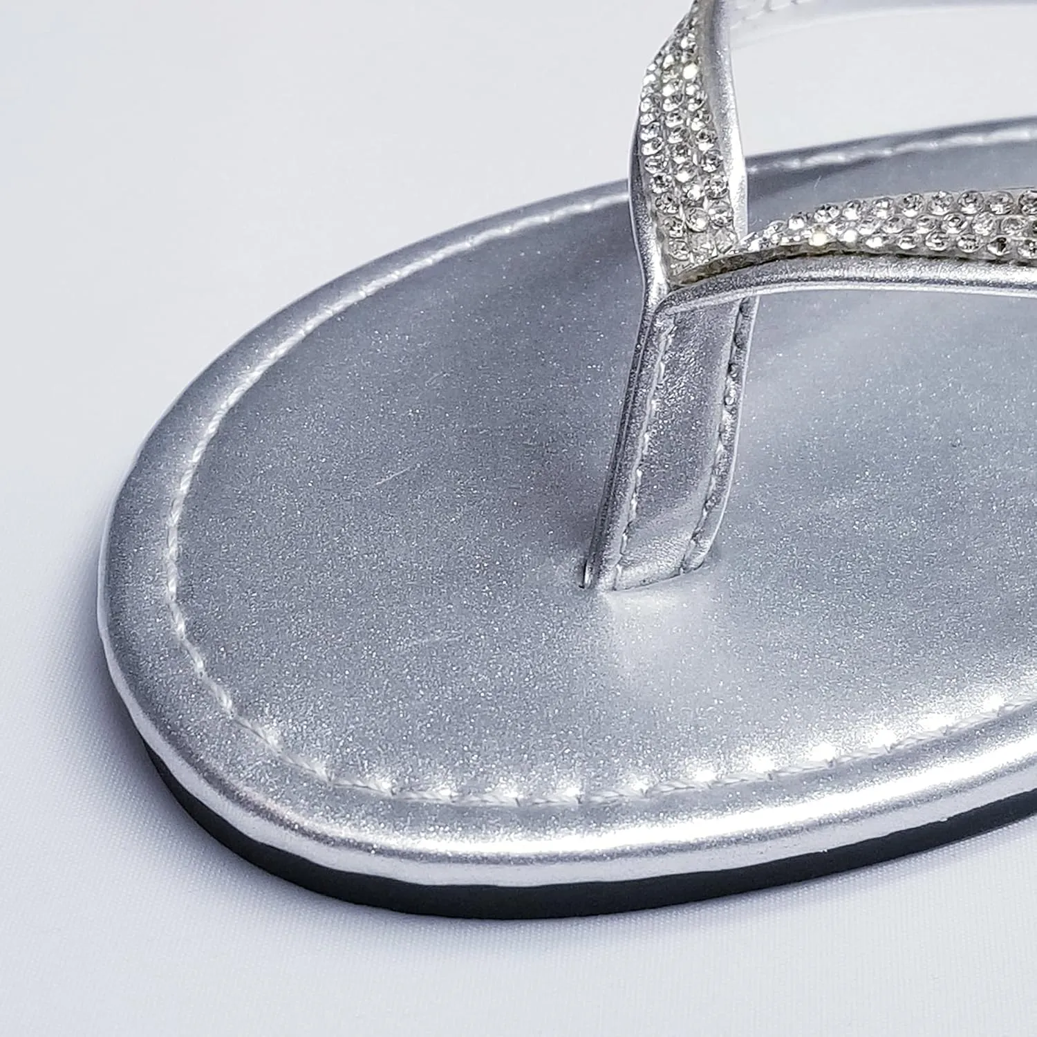Women's Flip-Flop Sandals with Rhinestone Crystal, Comfortable Summer Top Tiras Flip Flop