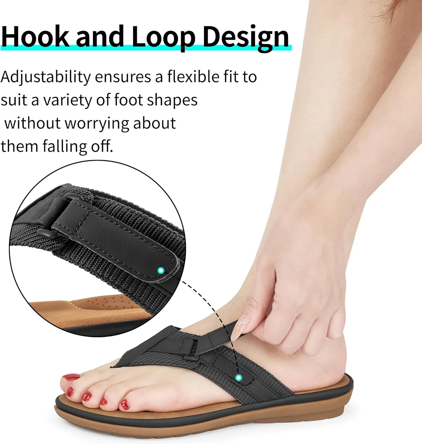 Womens Flip Flops Dressy : Comfortable Summer Thong Sandals - Ladies Casual Walking Shoes