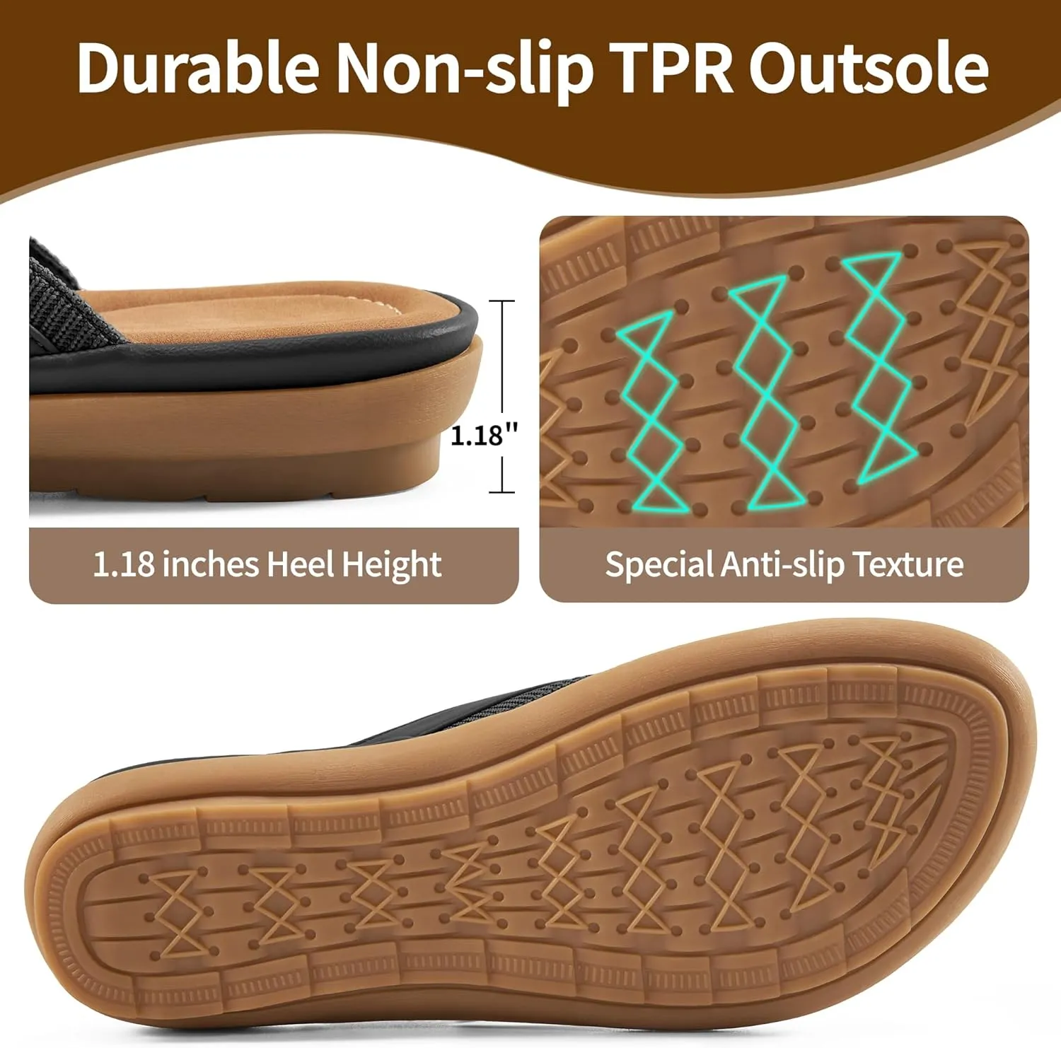 Womens Flip Flops Dressy : Comfortable Summer Thong Sandals - Ladies Casual Walking Shoes