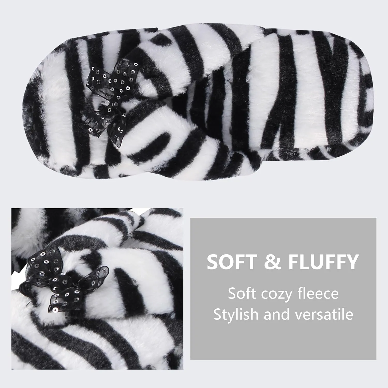 Women's Girls Soft Fluffy Indoor House Flip-Flops Non-Slip SPA Thong Slippers