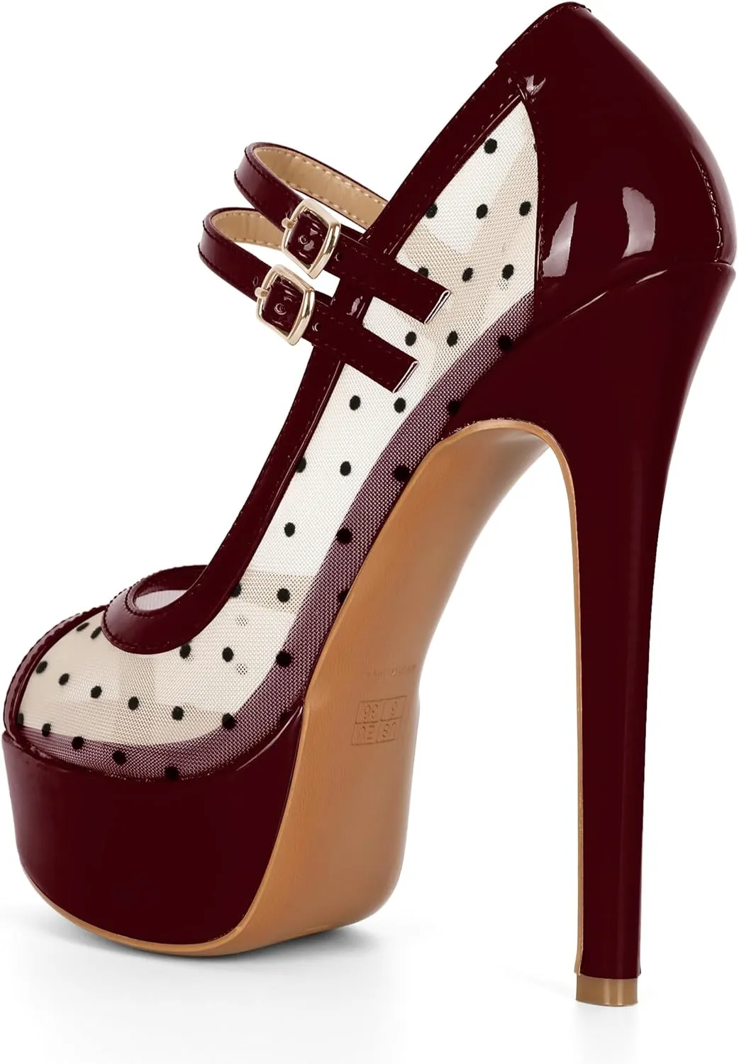 Women's High Heel Pumps Peep Toe Pumps for Women Platform Heels Stiletto Heel Mesh Heels 5.5 Inch Heel