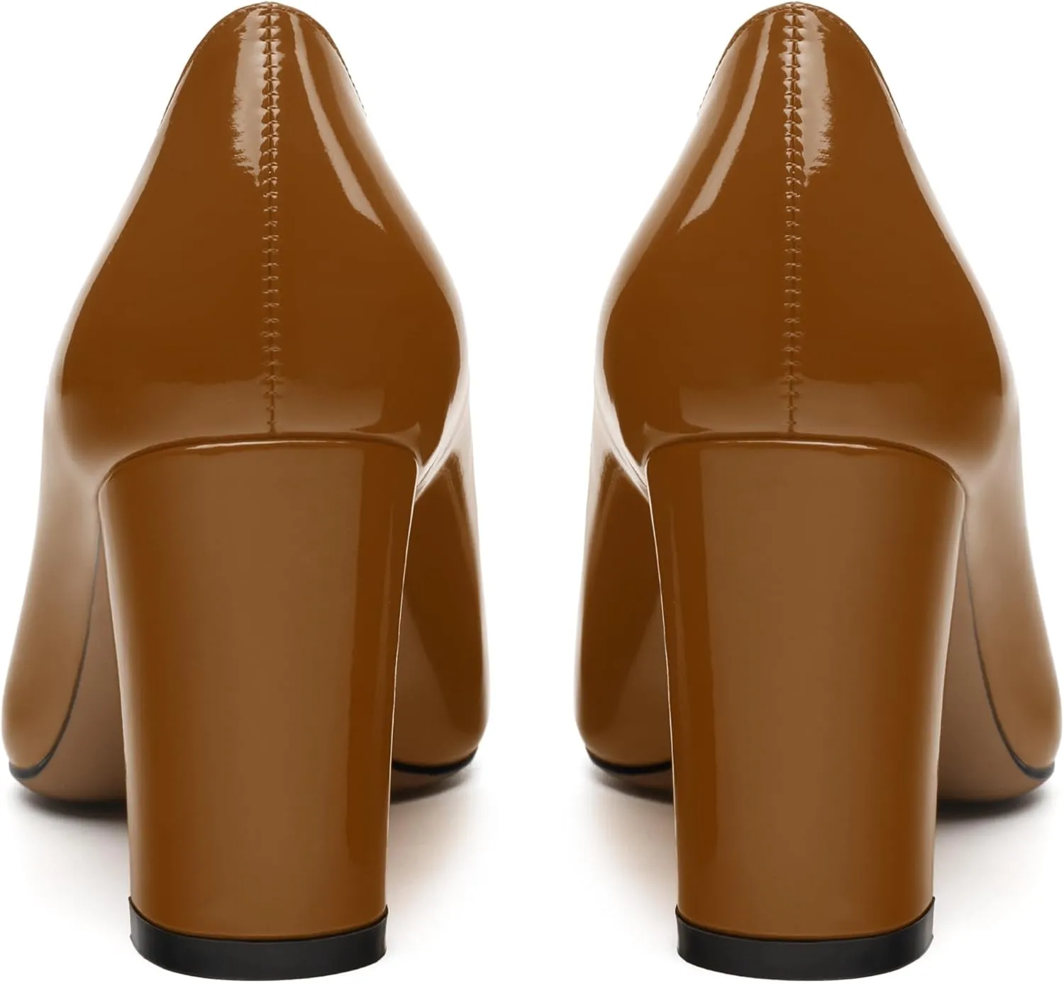 Womens High Heel Pumps, Pointed Toe Chunky Heel Pumps for Women, Daily Dress Shoes for Workplace 3.3"