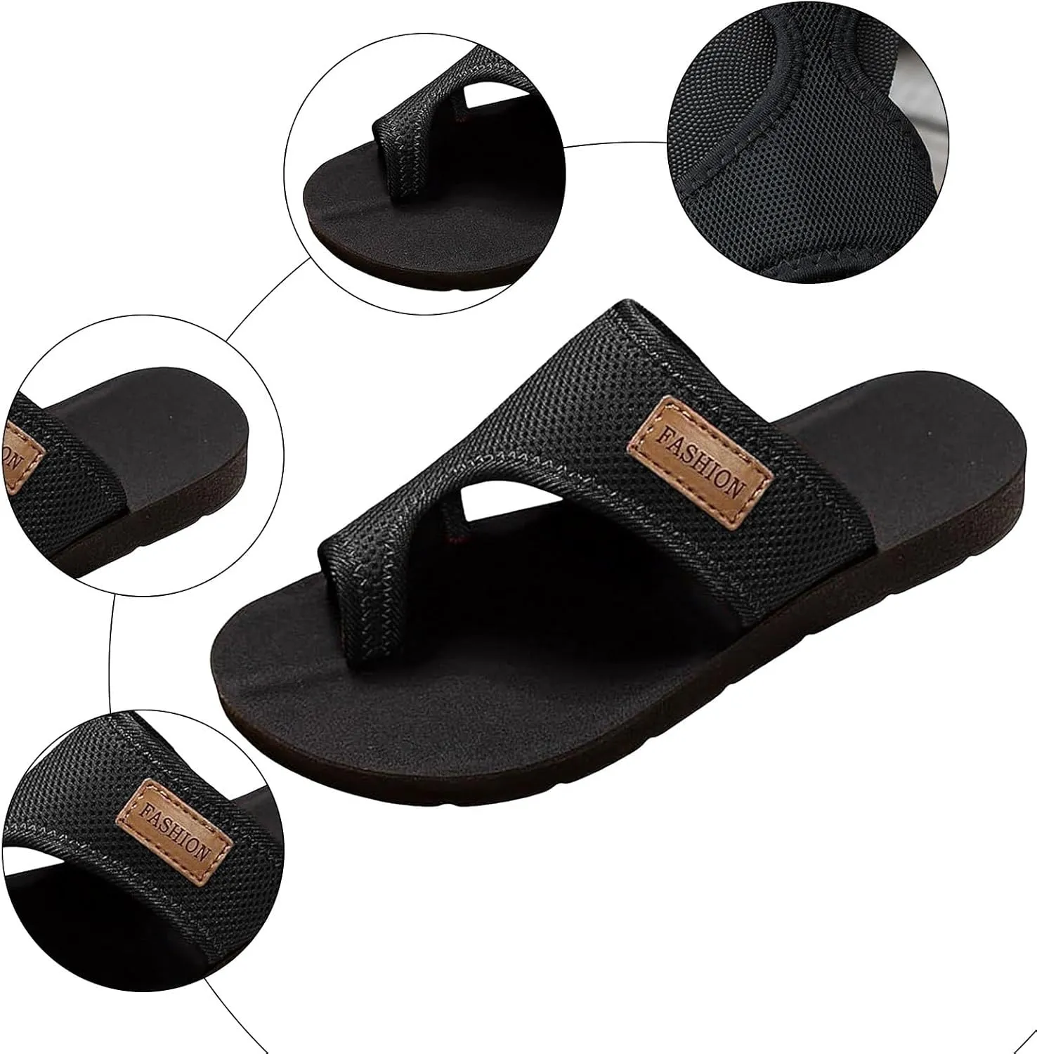 Women's Hollow Mesh Slide Sandals Comfortable Vacation Sandals Summer Slip On Wedge Sandals Flip Flops Beach Sandals