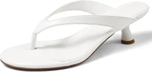 Womens Kitten Heel Sandals Round Open Toe Flip Flop Heels One Strap Slides Short Heeled Sandals for Women