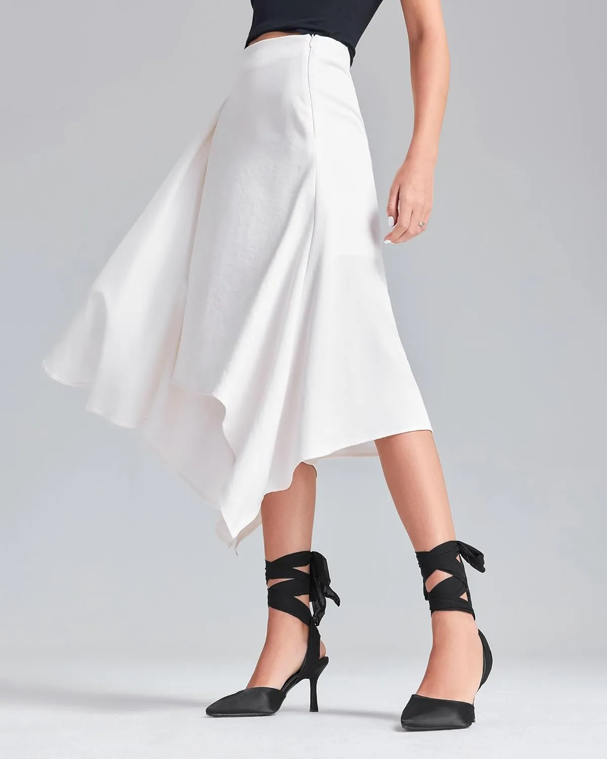 Womens Lace up Satin Heels Bow Pointed Closed Toe Bridal Dress Shoes Low Heel Wedding Elegant Pumps